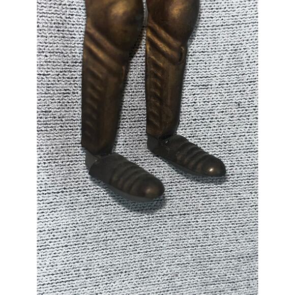 VTG Italian Marionette | Roman Soldier | Brass Plastic Wood | Hand Painted Face - Picture 7 of 7